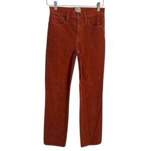 J. Crew | Orange Salmon Vintage Slim Straight Corduroy Pants Size 25
